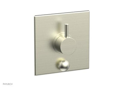 Phylrich - Basic II Pressure Balance Square Shower Plate w/ Diverter & Lever Handle Trim Only