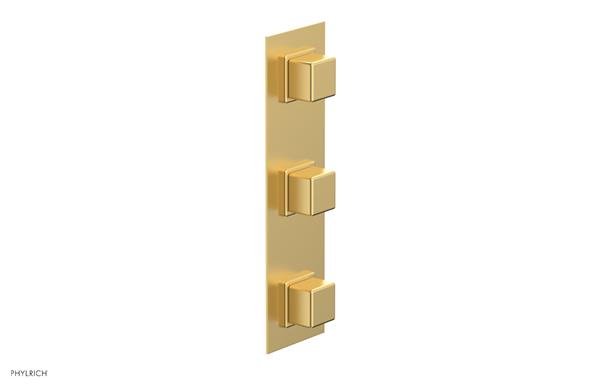 Phylrich - Mix Thermostatic Valve with Two Volume Control - Cube Handles