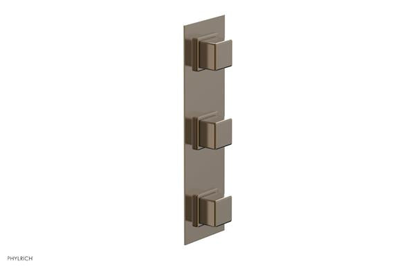 Phylrich - Mix Thermostatic Valve with Two Volume Control - Cube Handles