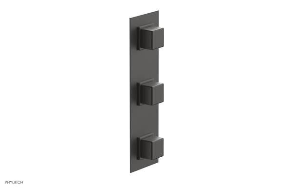 Phylrich - Mix Thermostatic Valve with Two Volume Control - Cube Handles