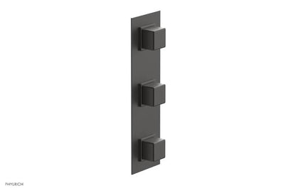 Phylrich - Mix Thermostatic Valve with Two Volume Control - Cube Handles