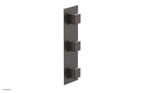 Phylrich - Mix Thermostatic Valve with Two Volume Control - Cube Handles