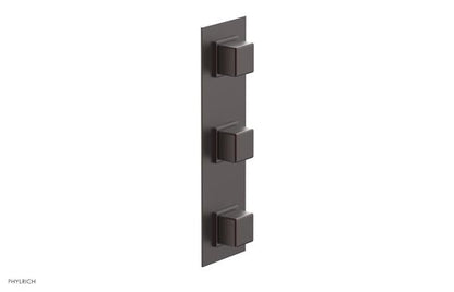 Phylrich - Mix Thermostatic Valve with Two Volume Control - Cube Handles