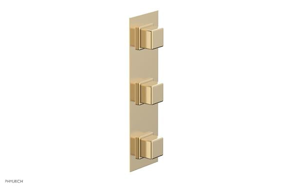 Phylrich - Mix Thermostatic Valve with Two Volume Control - Cube Handles