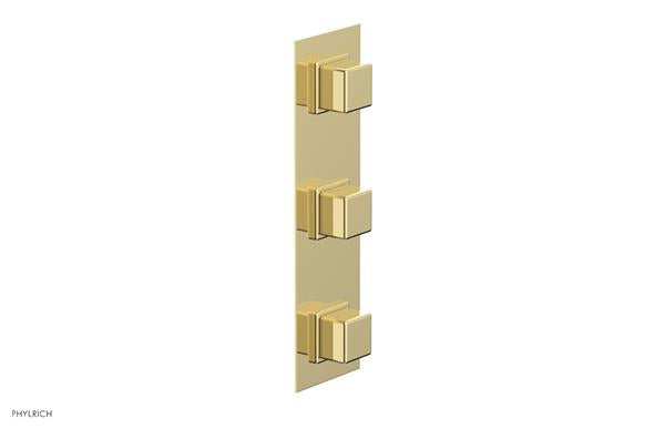 Phylrich - Mix Thermostatic Valve with Two Volume Control - Cube Handles