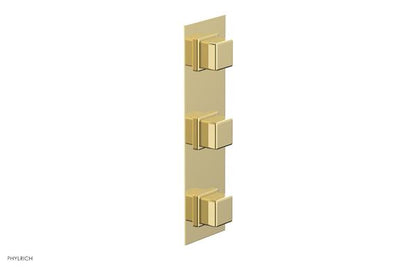 Phylrich - Mix Thermostatic Valve with Two Volume Control - Cube Handles