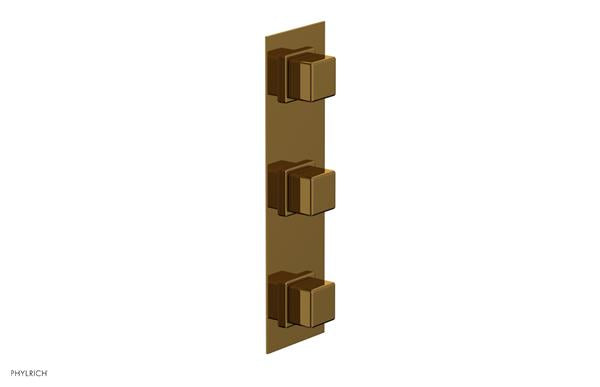Phylrich - Mix Thermostatic Valve with Two Volume Control - Cube Handles