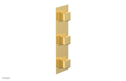 Phylrich - Mix Thermostatic Valve with Two Volume Control - Cube Handles