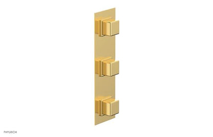 Phylrich - Mix Thermostatic Valve with Two Volume Control - Cube Handles