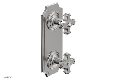 Phylrich - Marvelle 1/2 Inch Mini Thermostatic Valve with Volume Control or Diverter - Cross Handle
