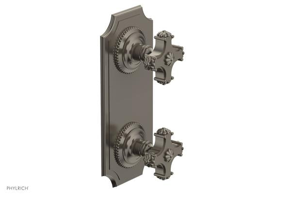Phylrich - Marvelle 1/2 Inch Mini Thermostatic Valve with Volume Control or Diverter - Cross Handle