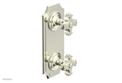 Phylrich - Marvelle 1/2 Inch Mini Thermostatic Valve with Volume Control or Diverter - Cross Handle