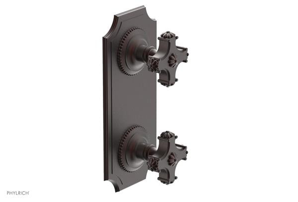 Phylrich - Marvelle 1/2 Inch Mini Thermostatic Valve with Volume Control or Diverter - Cross Handle
