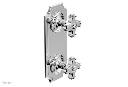 Phylrich - Marvelle 1/2 Inch Mini Thermostatic Valve with Volume Control or Diverter - Cross Handle