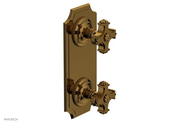Phylrich - Marvelle 1/2 Inch Mini Thermostatic Valve with Volume Control or Diverter - Cross Handle