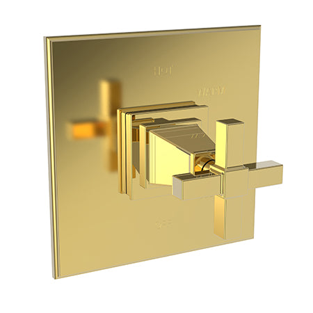 Newport Brass - Malvina Balanced Pressure Shower Trim Plate with Handle. Less showerhead, arm and flange.