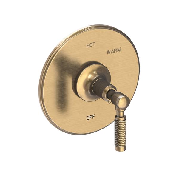 Newport Brass - Clemens Balanced Pressure Shower Trim Plate with Handle. Less showerhead, arm and flange.