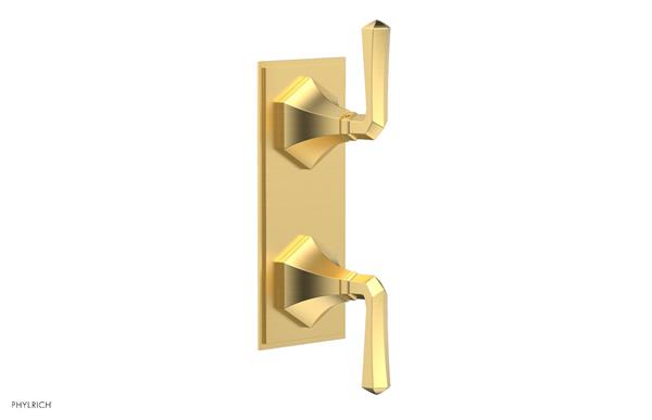 Phylrich - Le Verre & La Crosse Thermostatic Valve with Volume Control or Diverter - Lever Handles