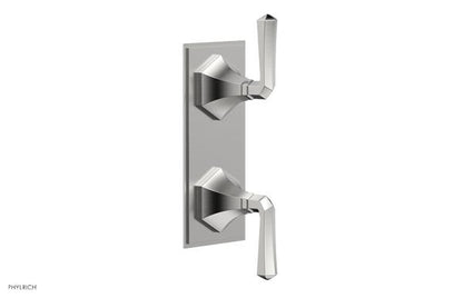 Phylrich - Le Verre & La Crosse Thermostatic Valve with Volume Control or Diverter - Lever Handles