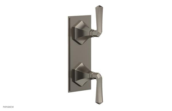 Phylrich - Le Verre & La Crosse Thermostatic Valve with Volume Control or Diverter - Lever Handles