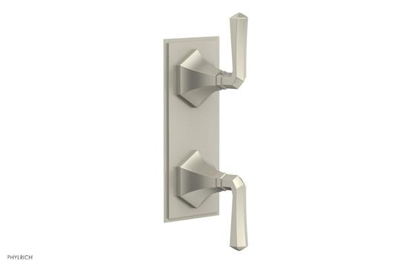 Phylrich - Le Verre & La Crosse Thermostatic Valve with Volume Control or Diverter - Lever Handles