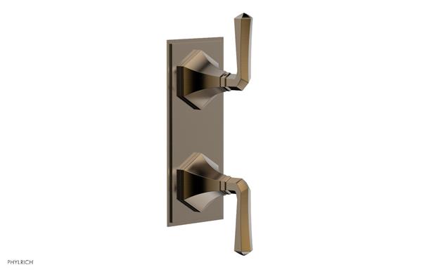 Phylrich - Le Verre & La Crosse Thermostatic Valve with Volume Control or Diverter - Lever Handles