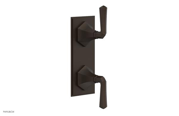 Phylrich - Le Verre & La Crosse Thermostatic Valve with Volume Control or Diverter - Lever Handles