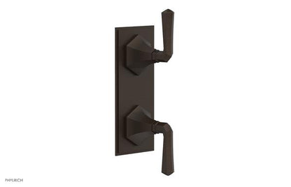 Phylrich - Le Verre & La Crosse Thermostatic Valve with Volume Control or Diverter - Lever Handles