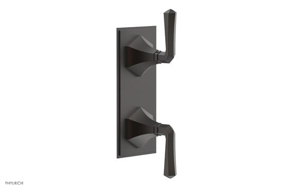 Phylrich - Le Verre & La Crosse Thermostatic Valve with Volume Control or Diverter - Lever Handles