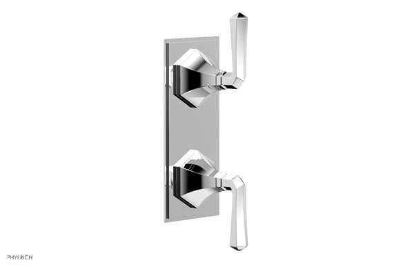 Phylrich - Le Verre & La Crosse Thermostatic Valve with Volume Control or Diverter - Lever Handles