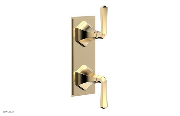 Phylrich - Le Verre & La Crosse Thermostatic Valve with Volume Control or Diverter - Lever Handles
