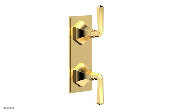 Phylrich - Le Verre & La Crosse Thermostatic Valve with Volume Control or Diverter - Lever Handles