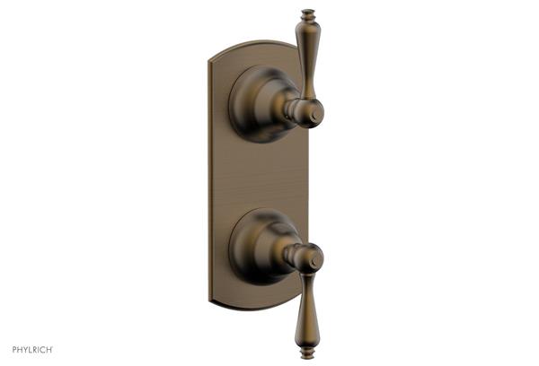 Phylrich - Revere & Savannah 1/2 Inch Thermostatic Valve with Volume Control or Diverter - Lever Handle