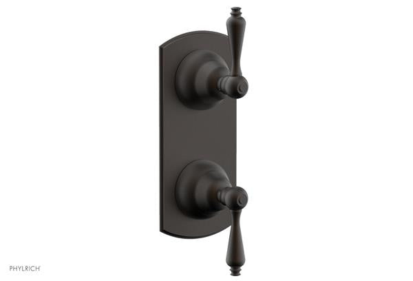 Phylrich - Revere & Savannah 1/2 Inch Thermostatic Valve with Volume Control or Diverter - Lever Handle