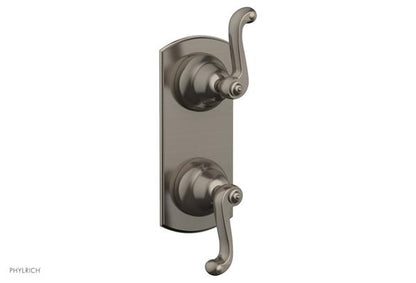 Phylrich - Revere & Savannah 1/2 Inch Thermostatic Valve with Volume Control or Diverter - Curved Lever Handle