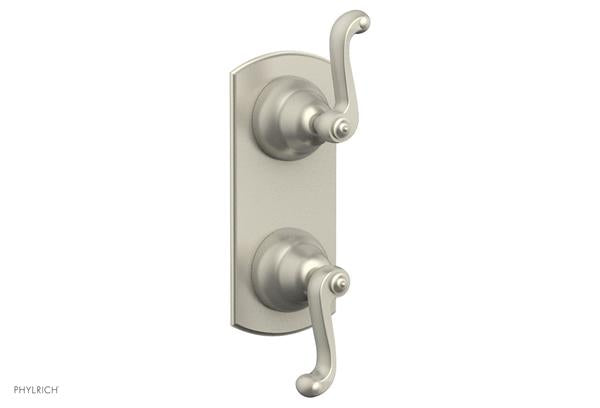 Phylrich - Revere & Savannah 1/2 Inch Thermostatic Valve with Volume Control or Diverter - Curved Lever Handle