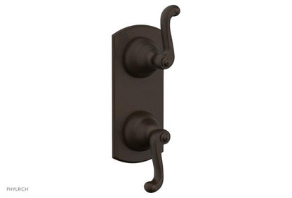 Phylrich - Revere & Savannah 1/2 Inch Thermostatic Valve with Volume Control or Diverter - Curved Lever Handle