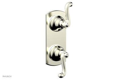 Phylrich - Revere & Savannah 1/2 Inch Thermostatic Valve with Volume Control or Diverter - Curved Lever Handle