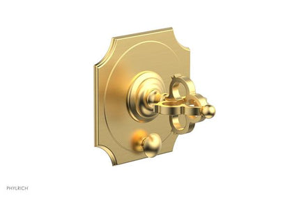 Phylrich - Couronne Pressure Balance Shower Plate with Diverter and Handle Trim Set - Cross Handle