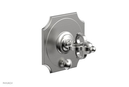 Phylrich - Couronne Pressure Balance Shower Plate with Diverter and Handle Trim Set - Cross Handle