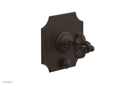 Phylrich - Couronne Pressure Balance Shower Plate with Diverter and Handle Trim Set - Cross Handle