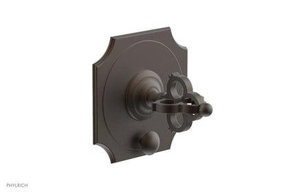Phylrich - Couronne Pressure Balance Shower Plate with Diverter and Handle Trim Set - Cross Handle