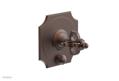 Phylrich - Couronne Pressure Balance Shower Plate with Diverter and Handle Trim Set - Cross Handle