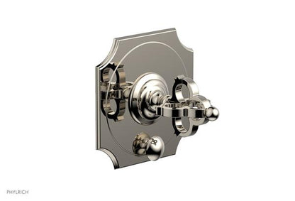 Phylrich - Couronne Pressure Balance Shower Plate with Diverter and Handle Trim Set - Cross Handle