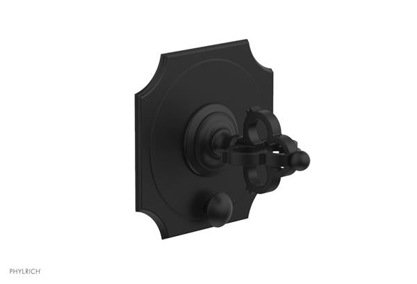 Phylrich - Couronne Pressure Balance Shower Plate with Diverter and Handle Trim Set - Cross Handle