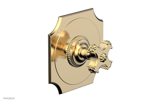 Phylrich - Marvelle Pressure Balance Shower Plate & Handle Trim - Cross Handle