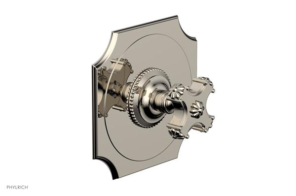 Phylrich - Marvelle Pressure Balance Shower Plate & Handle Trim - Cross Handle