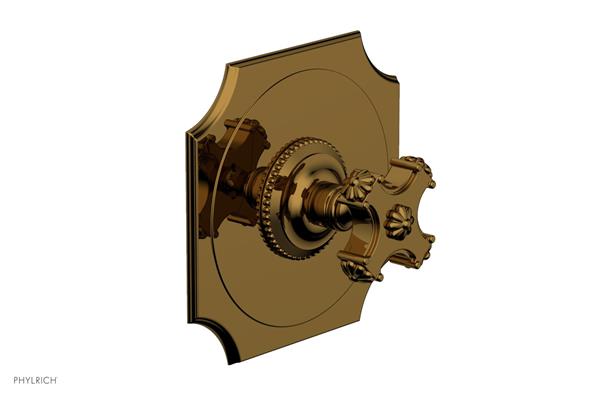 Phylrich - Marvelle Pressure Balance Shower Plate & Handle Trim - Cross Handle