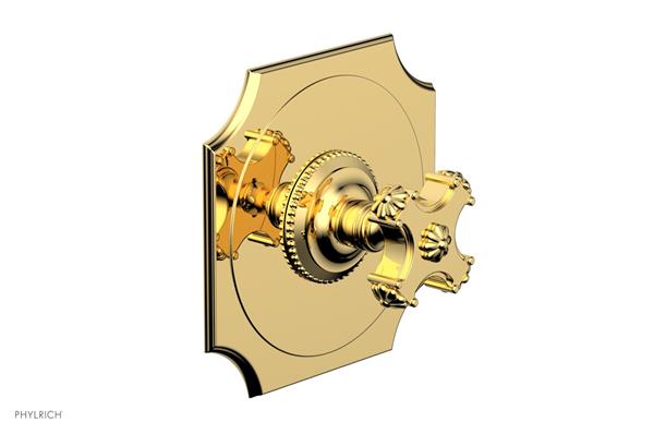 Phylrich - Marvelle Pressure Balance Shower Plate & Handle Trim - Cross Handle