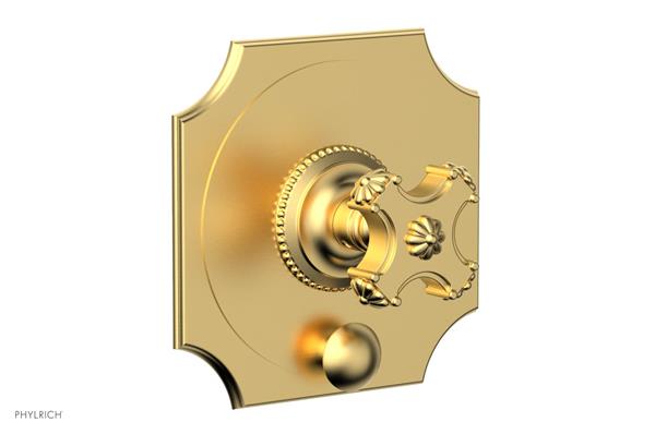 Phylrich - Marvelle Pressure Balance Shower Plate with Diverter and Handle Trim - Cross Handle